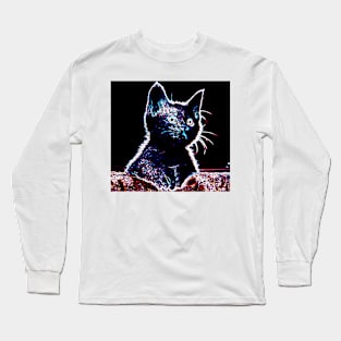 Curious Kitten Long Sleeve T-Shirt